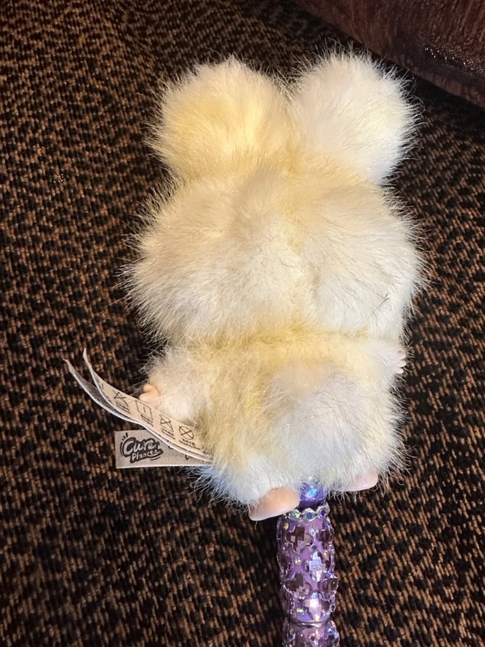 Gorgeous Hand Crafted Pen with an Authentic  Baby Three Bunny as the Focal
